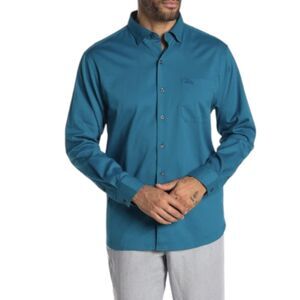 Tommy Bahama Mens Size XXL Oasis Twill Long Sleeve Button Up Shirt